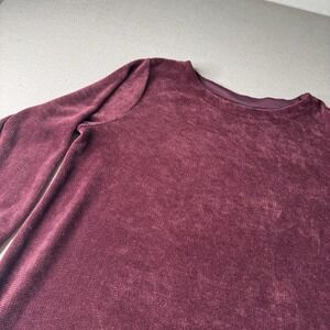 J. JILL Burgundy Wearever Chenille Boat Neck  Sweater - Women's Size XL